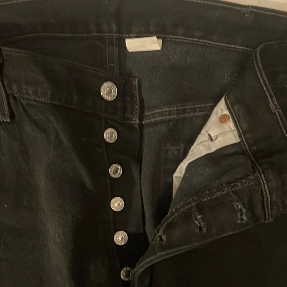Levi's Black Straight Jeans